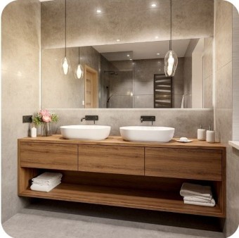 تصاميم حمامات لأجواء من الرفاهية