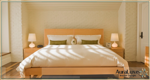 تفصيل غرف شينكو بجدة 0592424718 شركة أورا غرفة نوم عصرية بجدار فيروزي مريح وجلسة متناظرة، تمنحك شعوراً بالهدوء الفندقي.